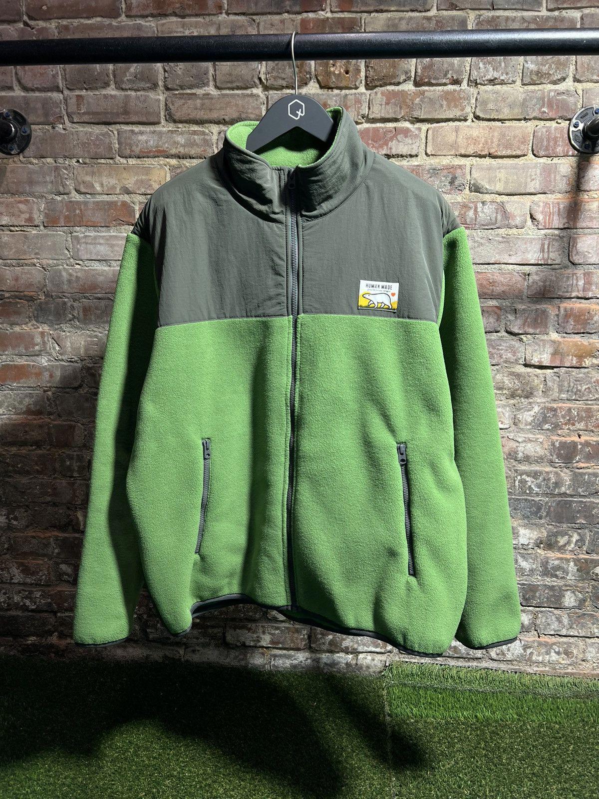 Human Made Green Fleece Jacket Sz. XL