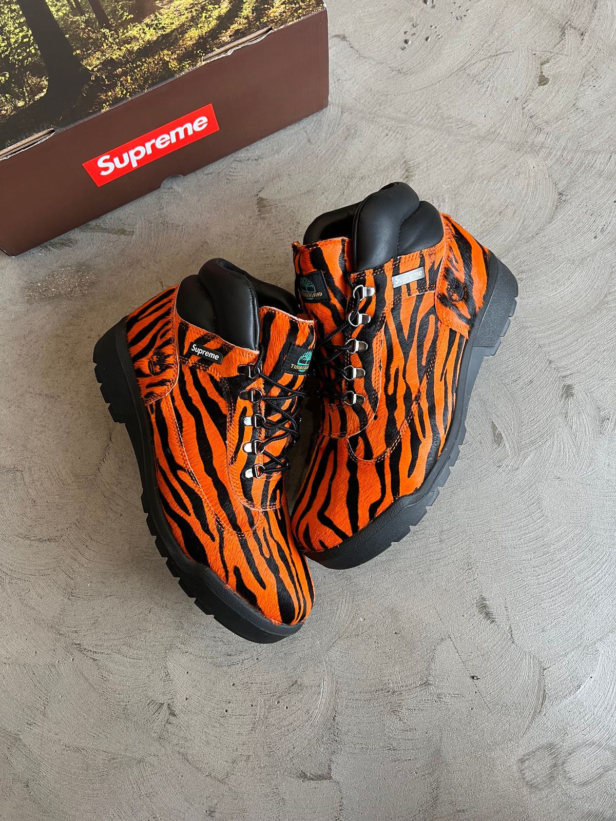 Supreme x Timberland Field Boot Tiger Print Sz. 11