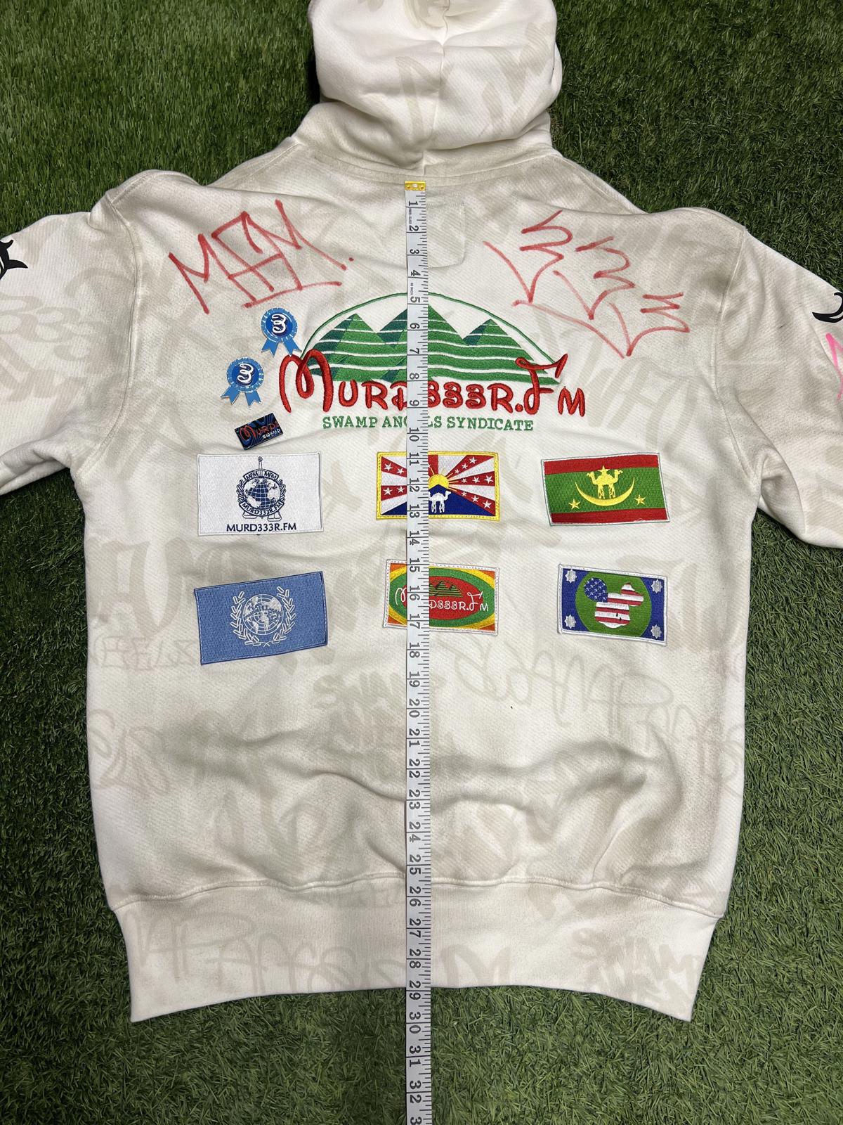 Murd333r.FM Complexcon Exclusive 1/1 Signed Graffiti Hoodie