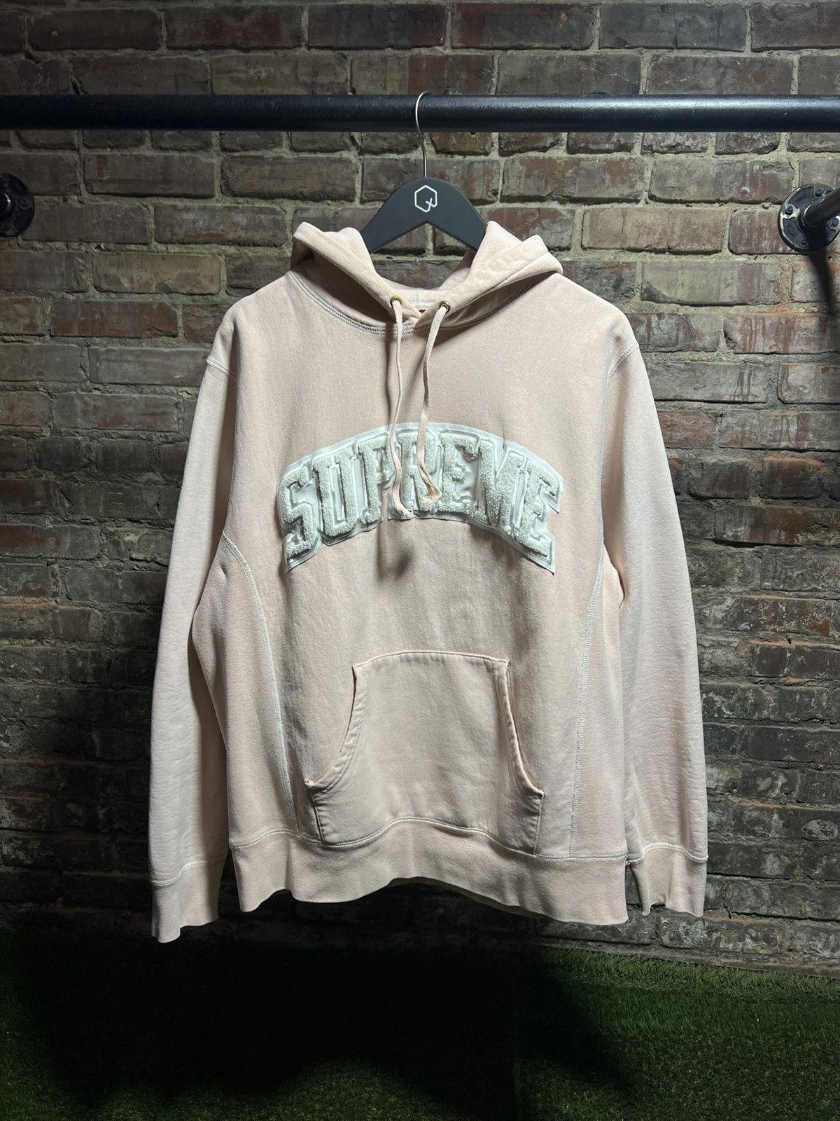 Supreme Pink Arc Logo Hoodie Sz. M