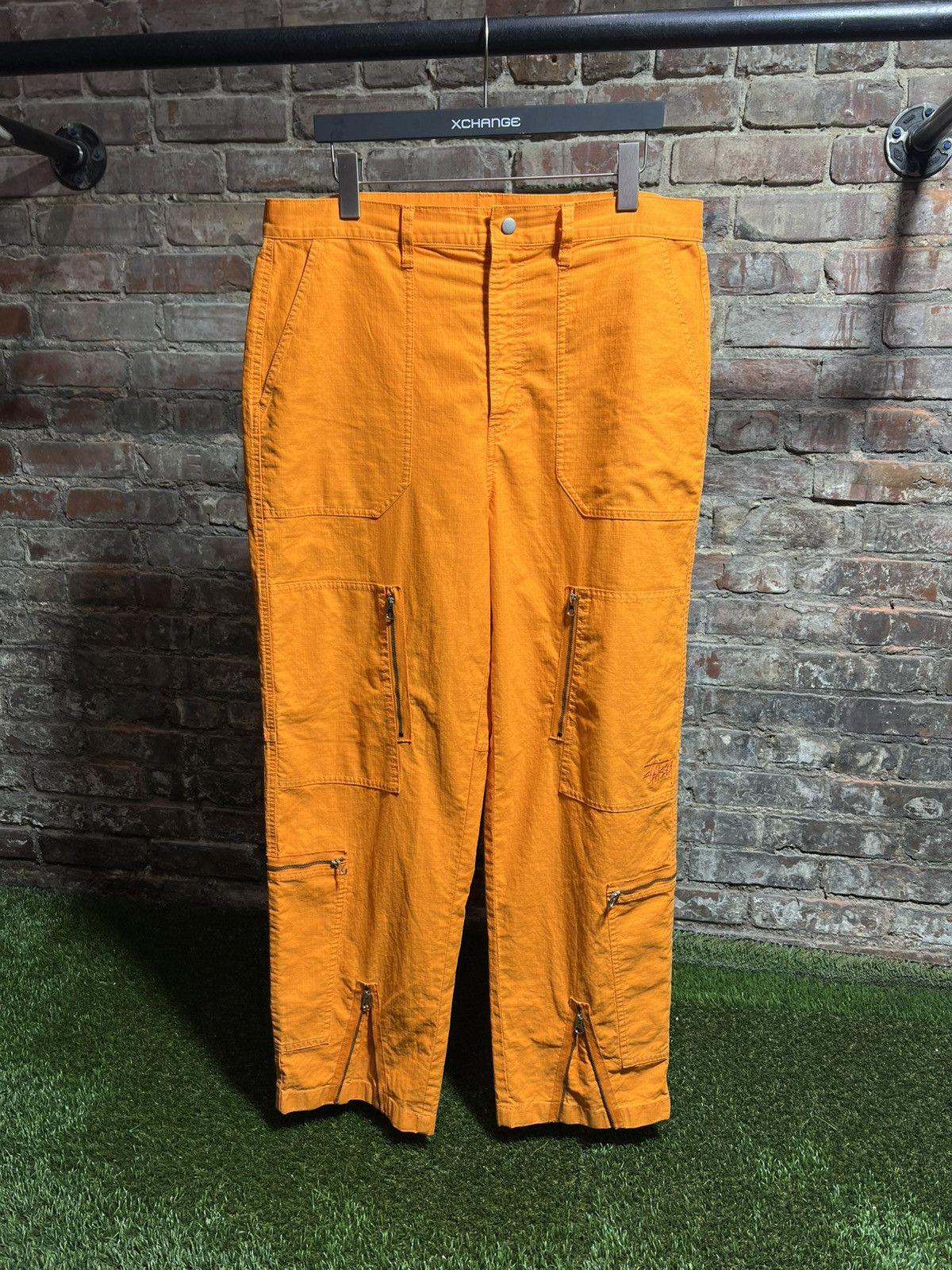 Stussy Orange Flight Pants Sz. 34
