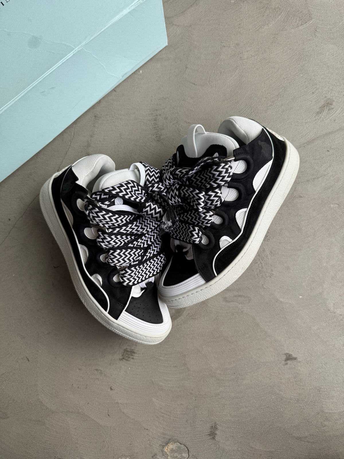 Lanvin Curb Sneaker Black/White Sz. 43