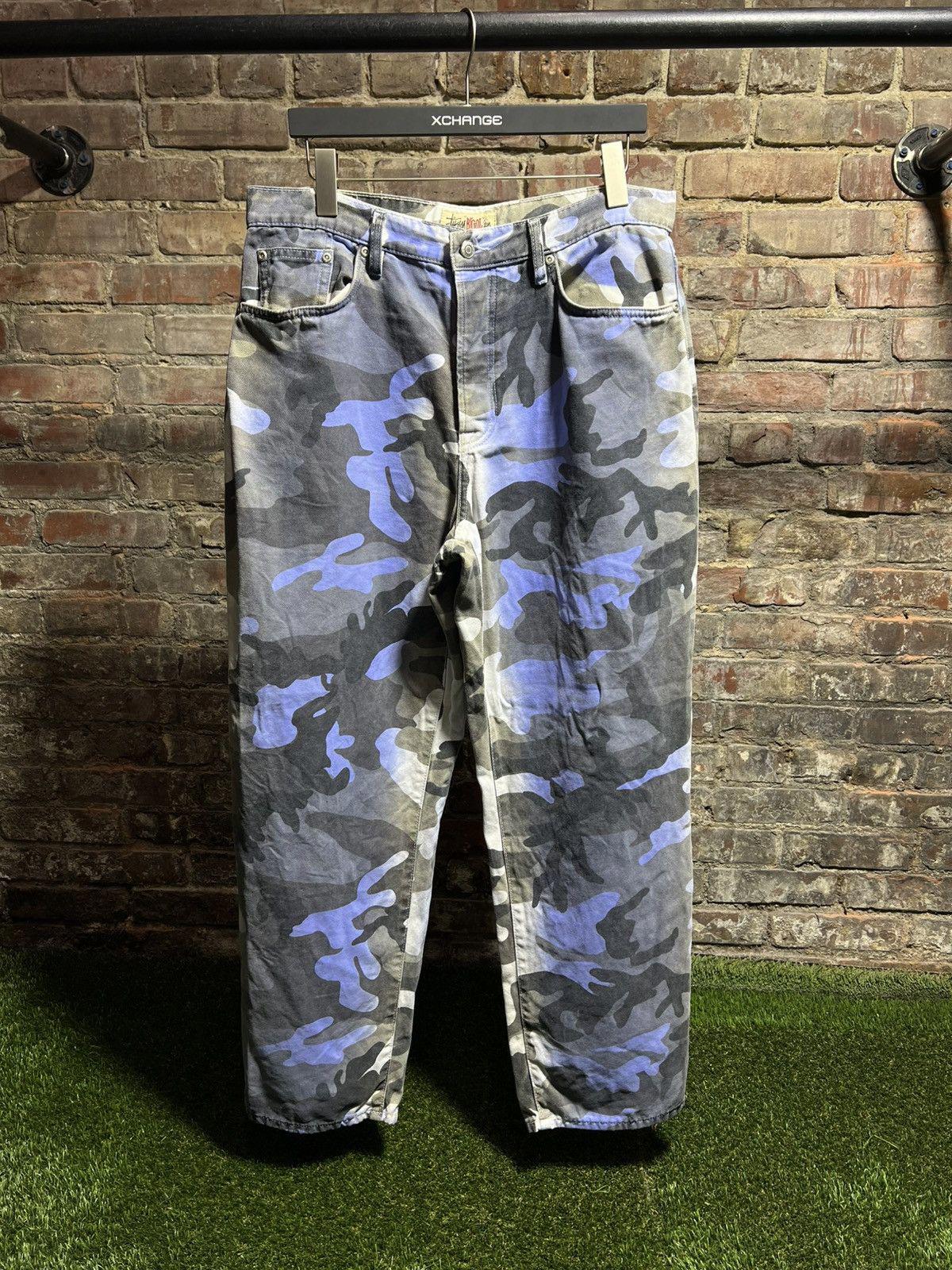 Stussy Blue Camo Denim Sz. M