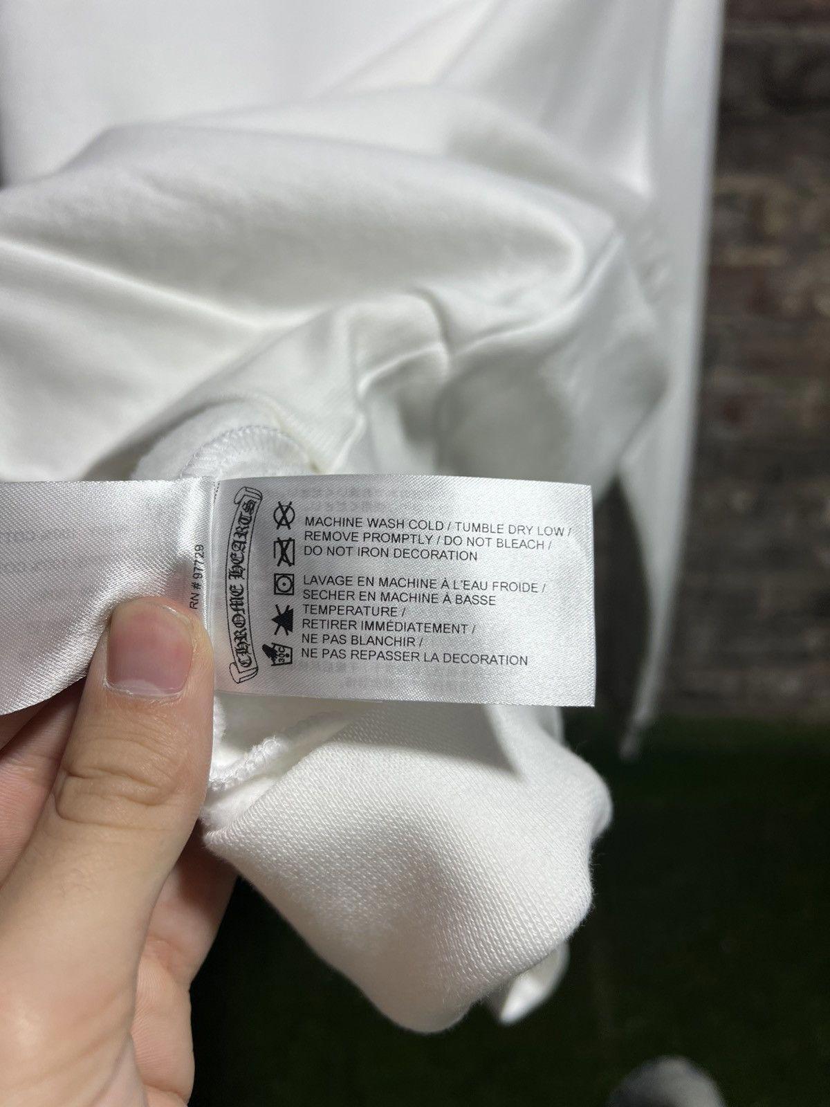 Chrome Hearts Neck Script White Crewneck Sz. M