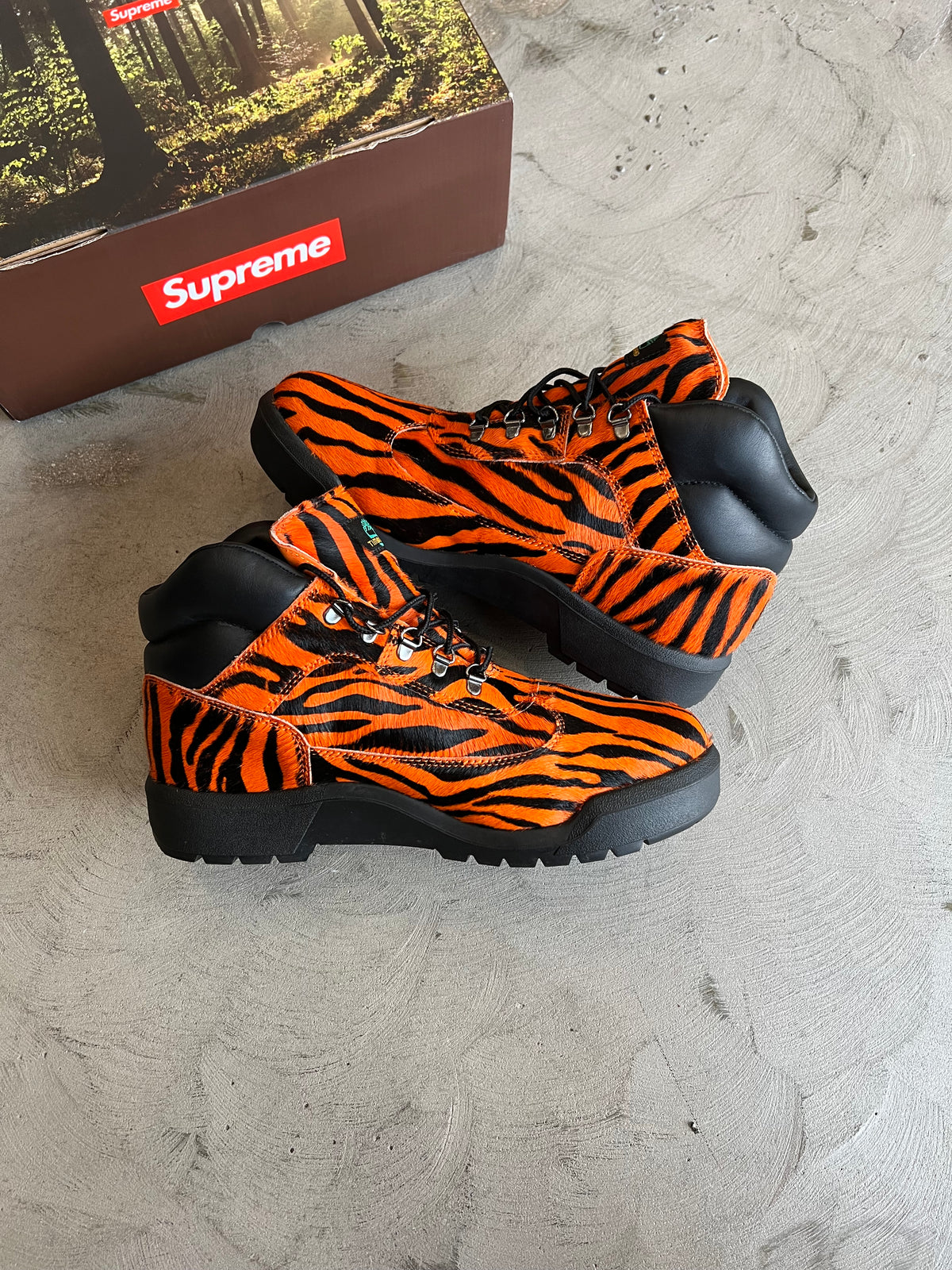 Supreme x Timberland Field Boot Tiger Print Sz. 11