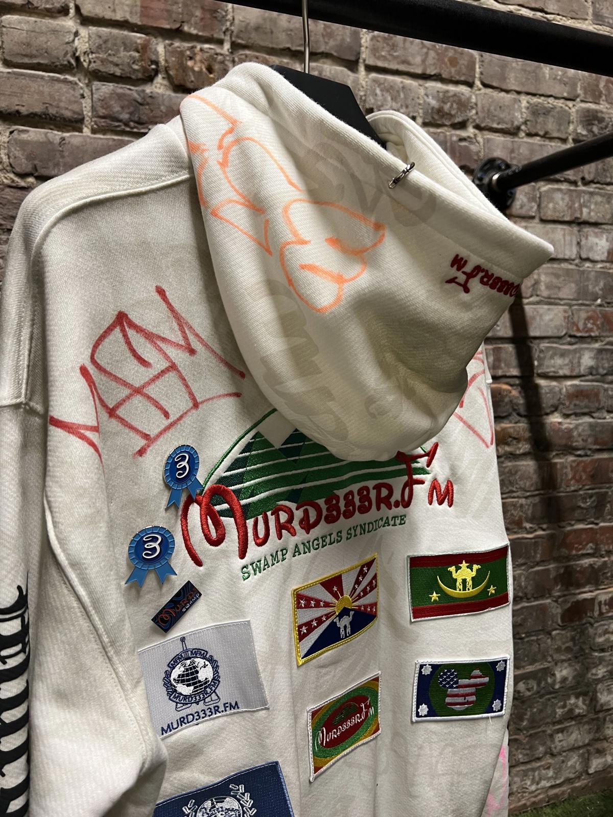 Murd333r.FM Complexcon Exclusive 1/1 Signed Graffiti Hoodie