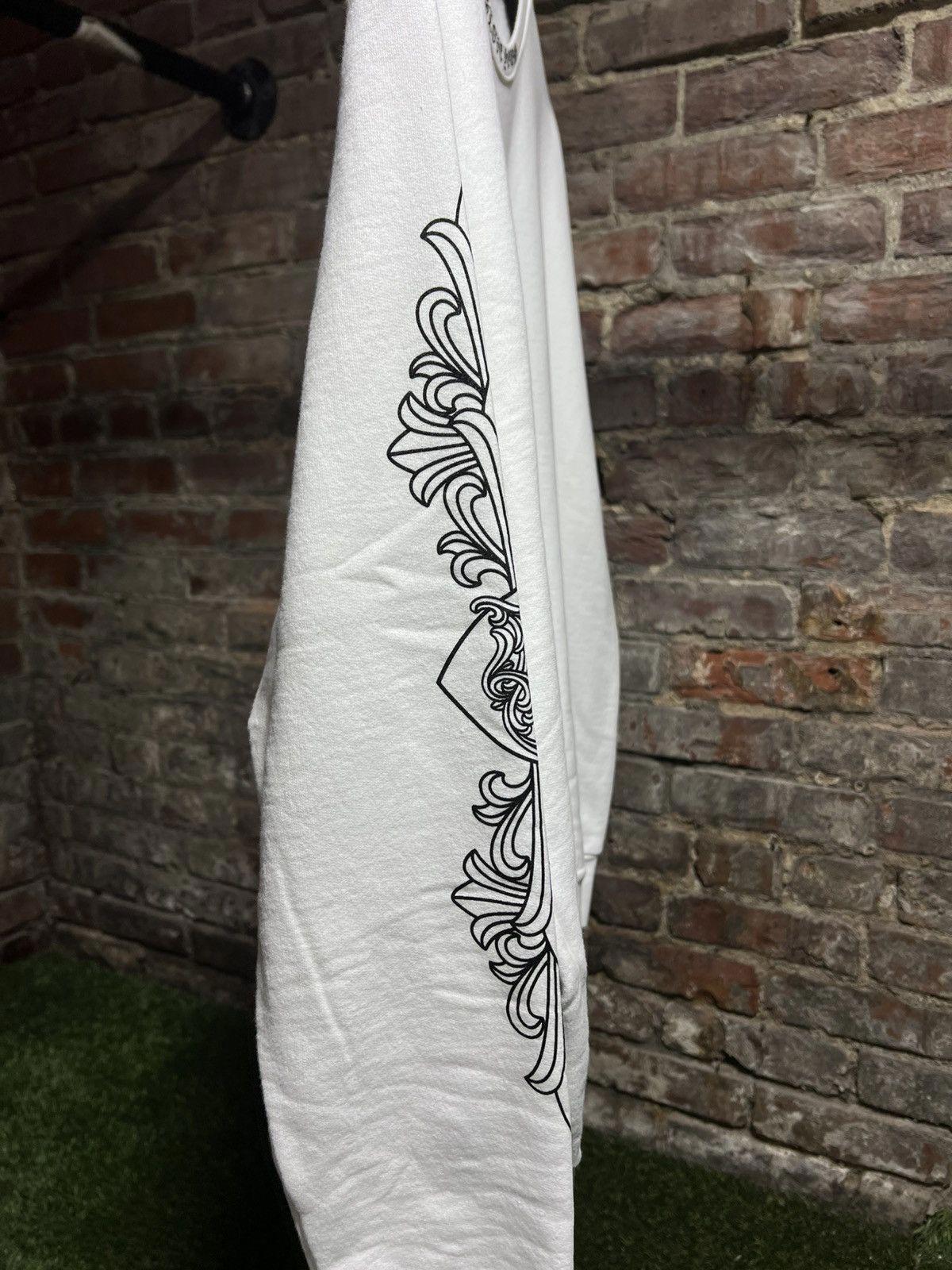 Chrome Hearts Neck Script White Crewneck Sz. M