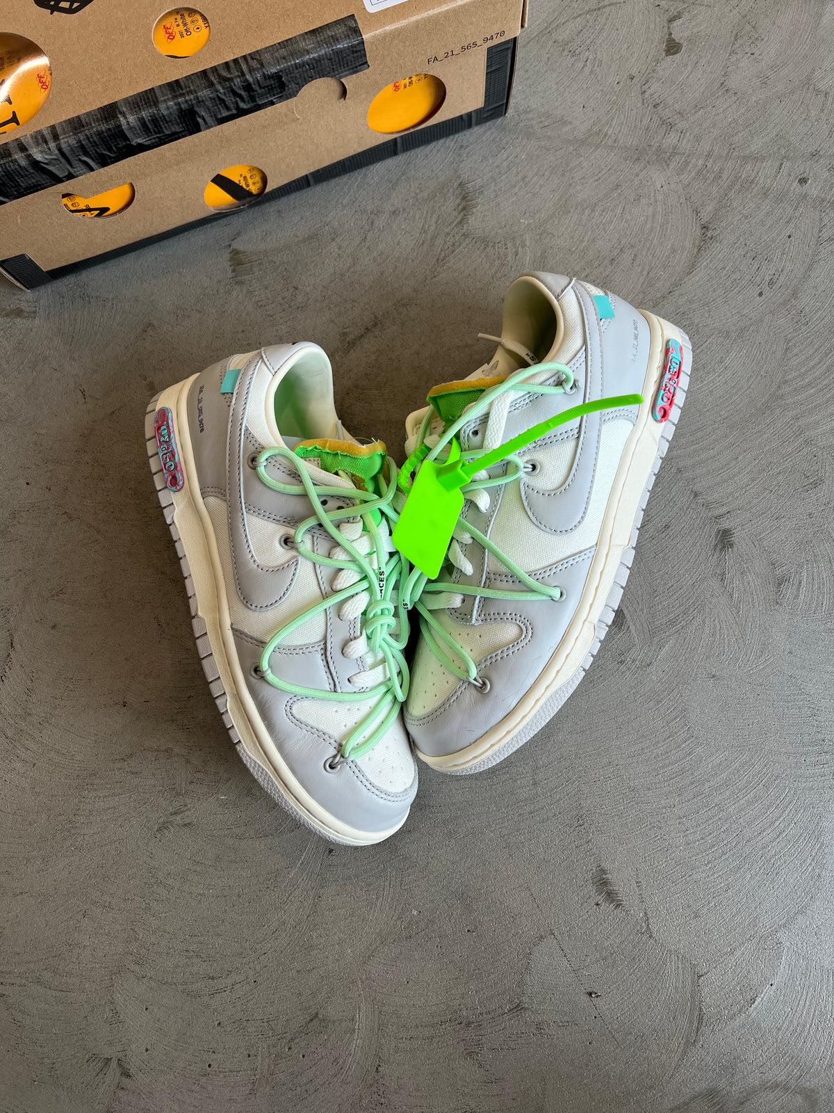 Off-White x Nike Dunk Low Lot 7 Sz. 8