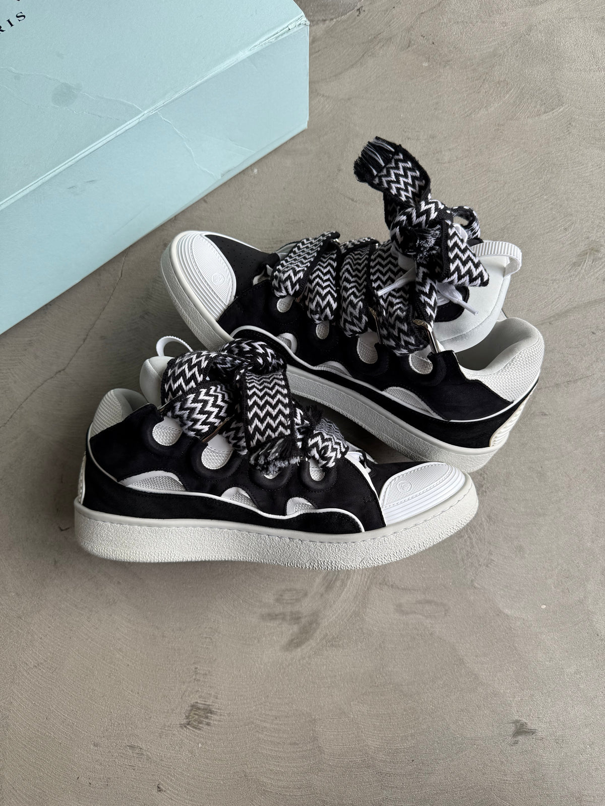 Lanvin Curb Sneaker Black/White Sz. 43
