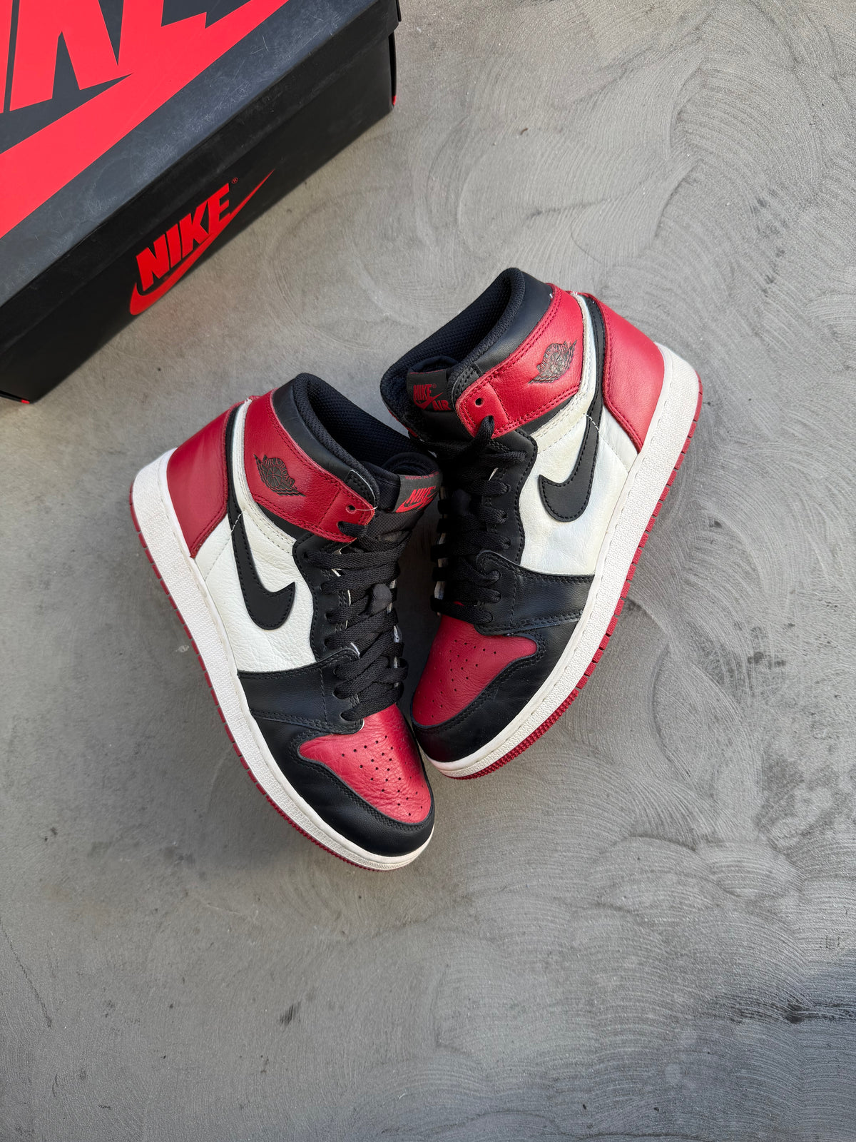 Jordan 1 Bred Toe Sz. 7
