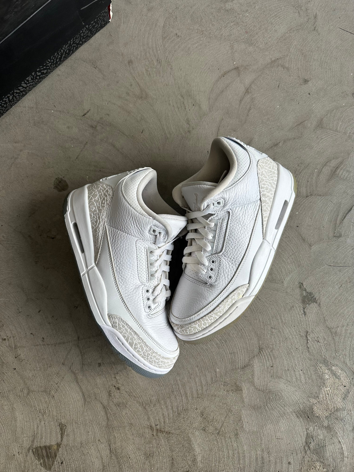 Jordan 3 Pure White Sz. 8.5
