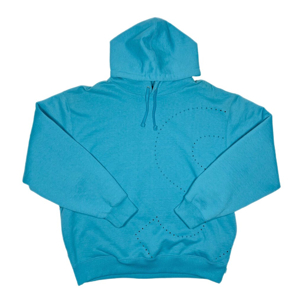 Supreme Laser Cut S Logo Hoodie Teal Sz. XL