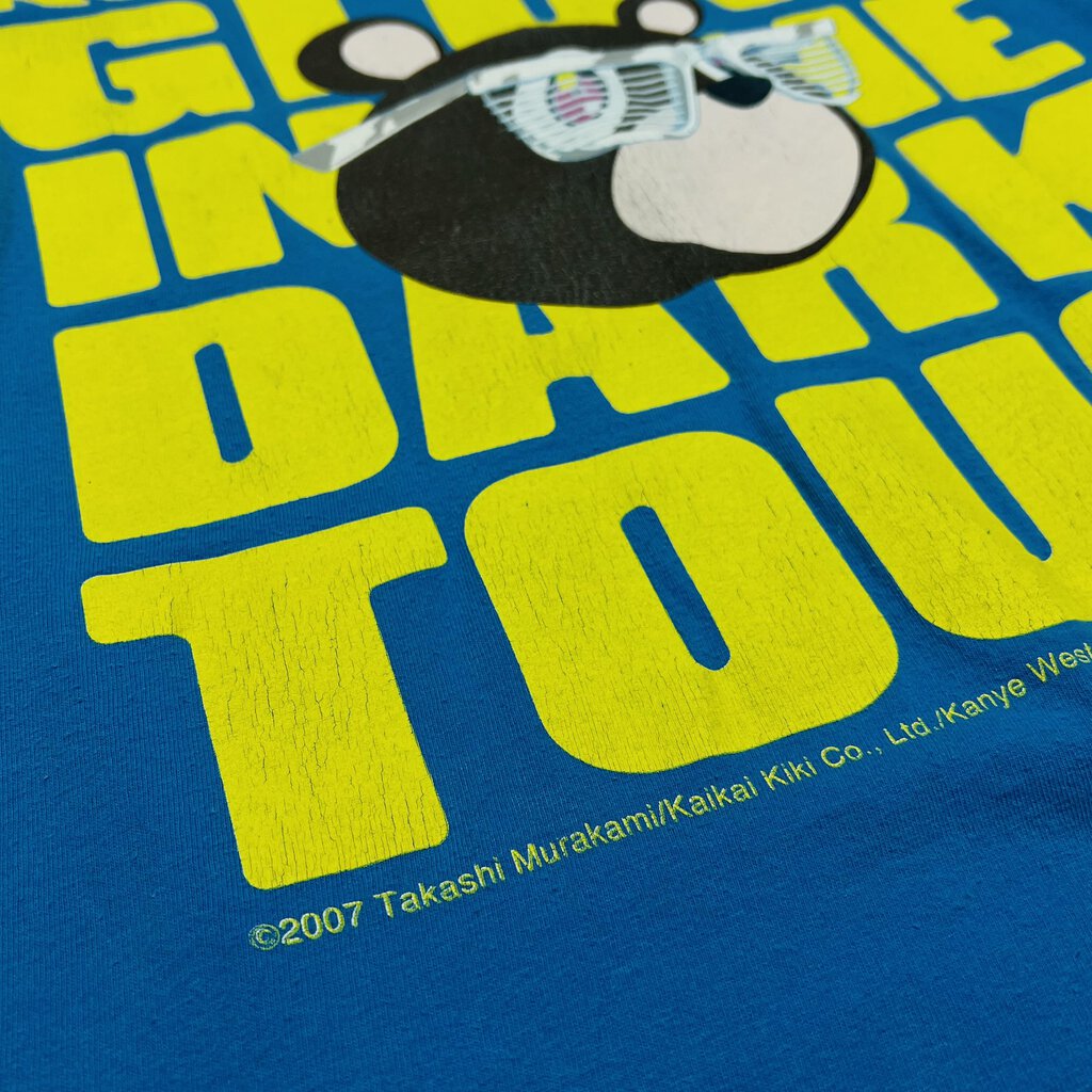 Vintage Kanye West Glow In The Dark Tour Tee Blue Sz. S