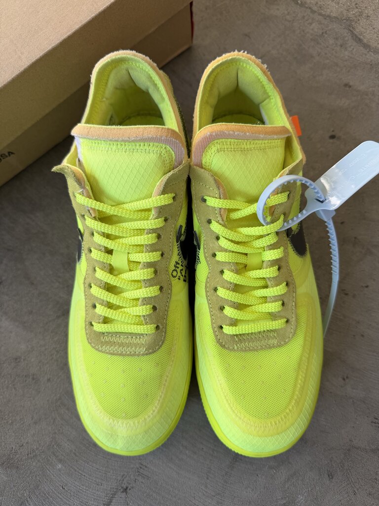 Nike Air Force 1 x Off White Volt Sz. 7.5