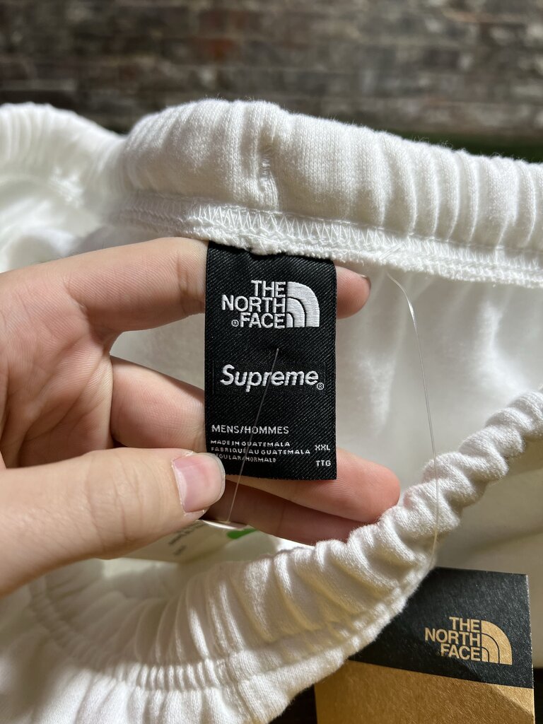 TNF x Supreme Bandana Sweats White/Green Sz. 2XL