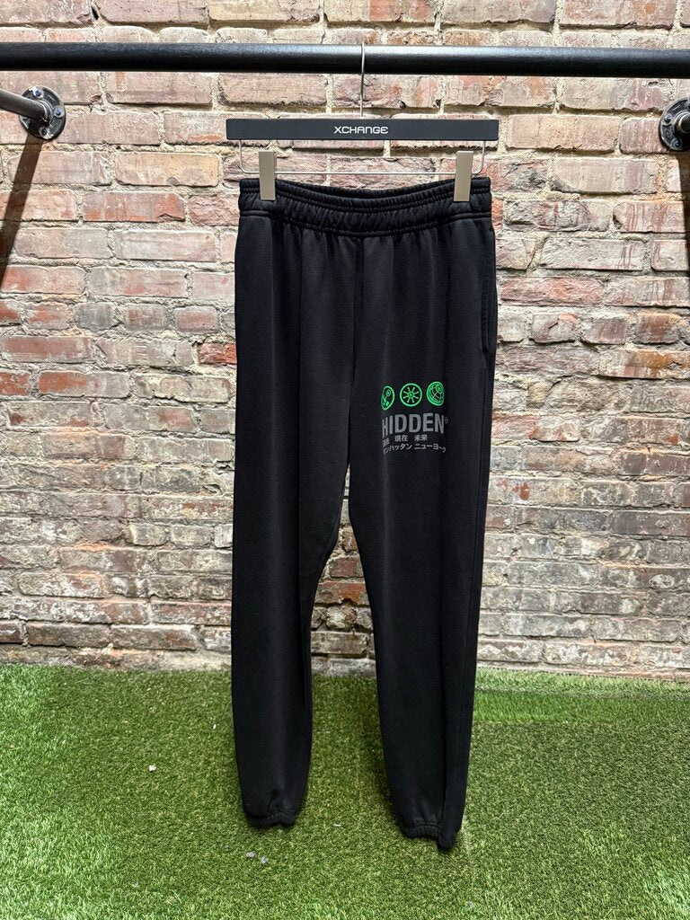 Hidden Broadcast Circle Sweatpants Black Sz. S
