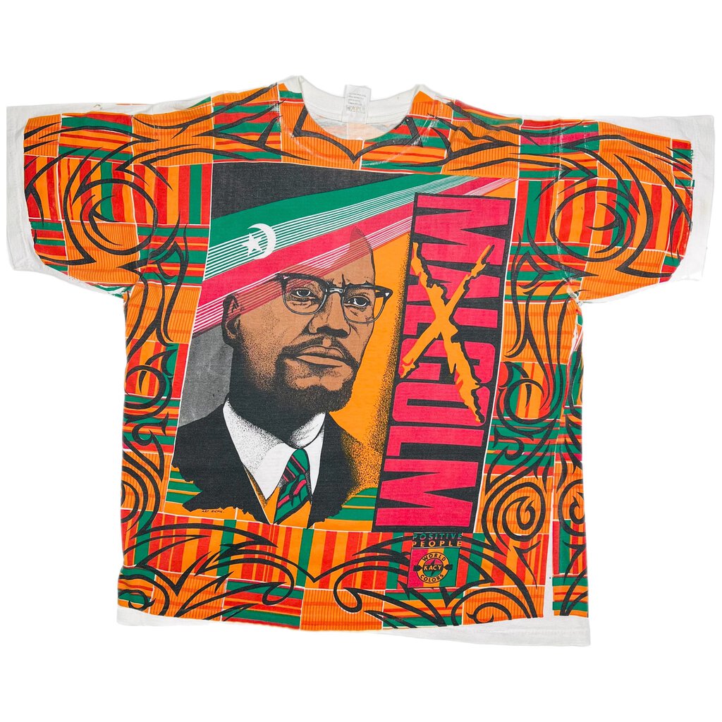 Malcolm X All Over Print Tee Sz. XL