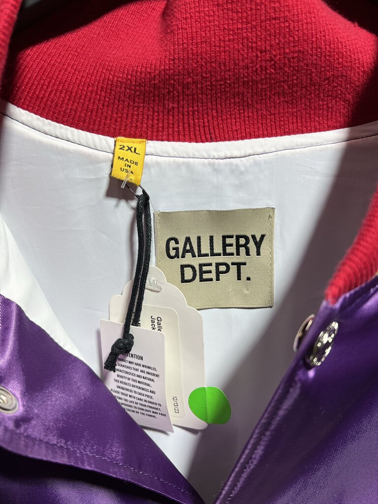 Gallery Dept. MVP Satin Jacket Purple Sz. XXL