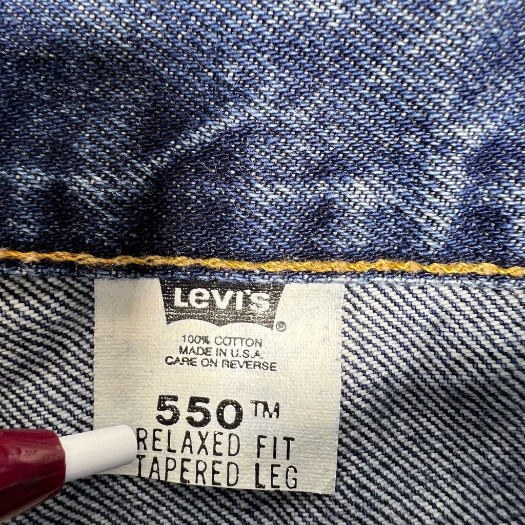 Levi's Straight Leg Slant Seam Denim Pants Stonewash Sz. 28 x 32
