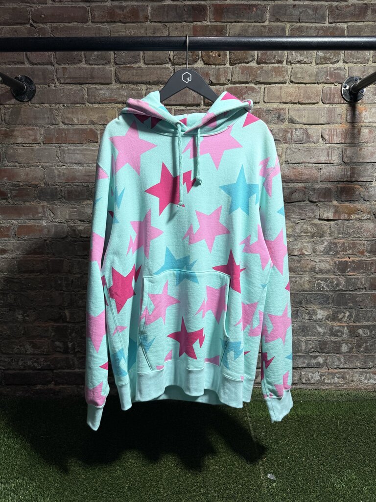 BAPE Sta Pattern Hoodie Teal Sz. XXXL