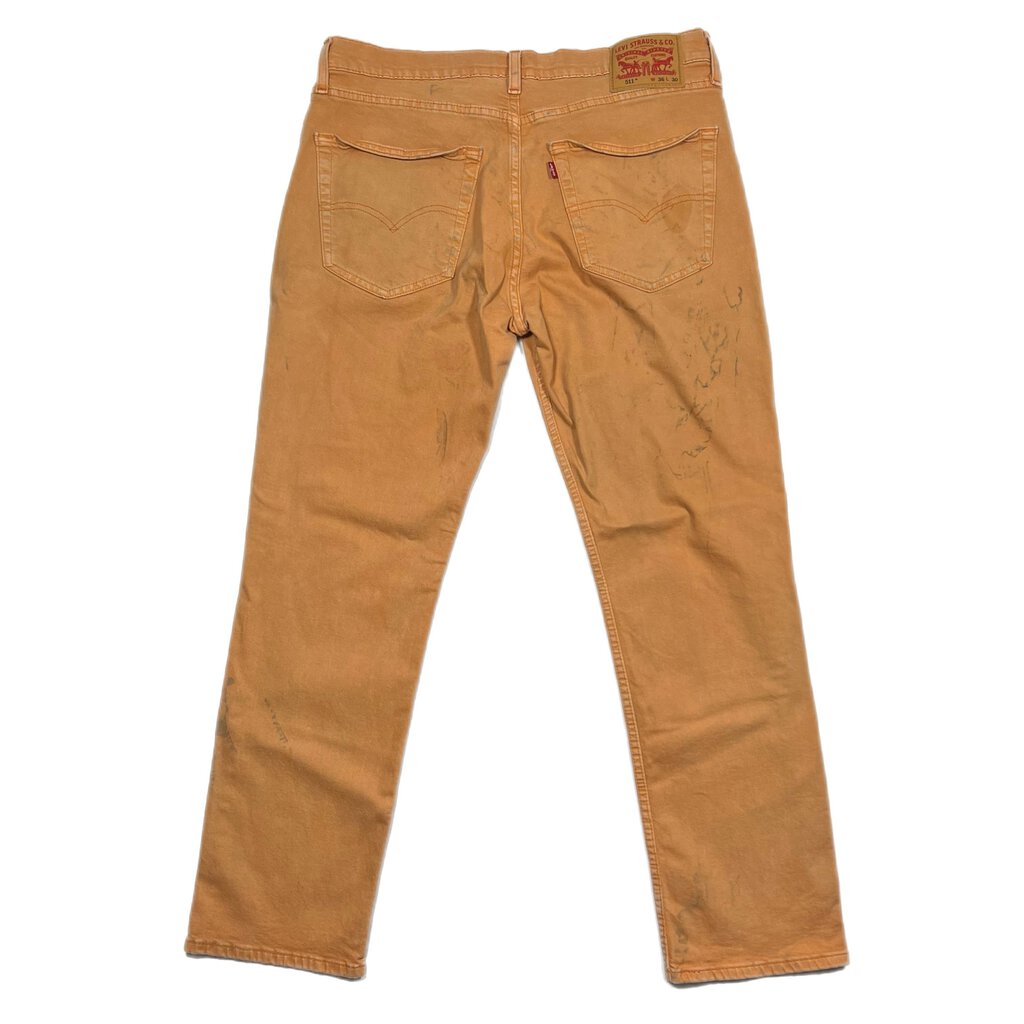 Vintage Y2K Levi's 511 Jeans Orange Denim Sz. 36 x 30