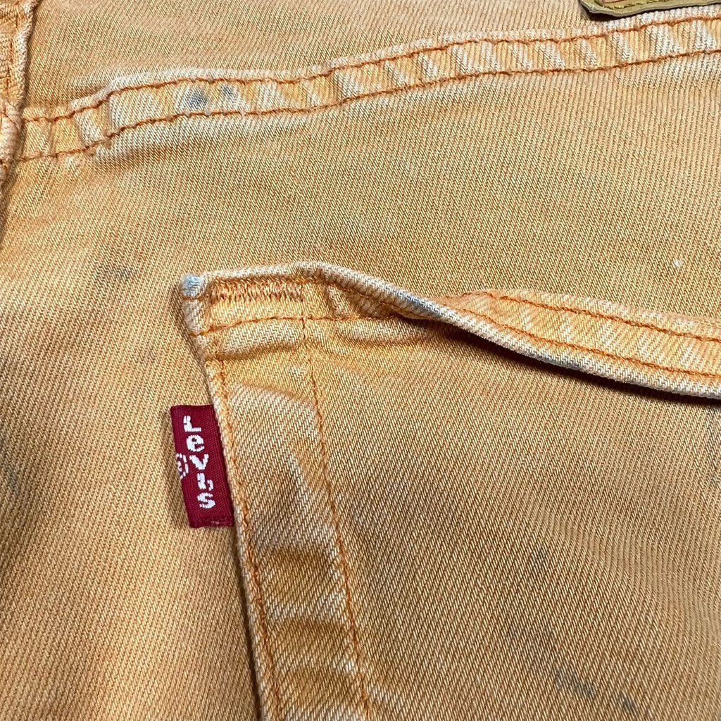 Vintage Y2K Levi's 511 Jeans Orange Denim Sz. 36 x 30