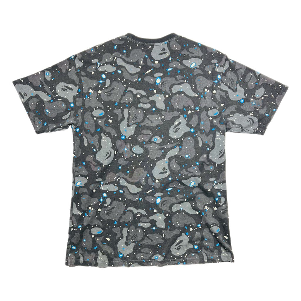 BAPE Space Camo Shark Zipper Tee Sz. XL