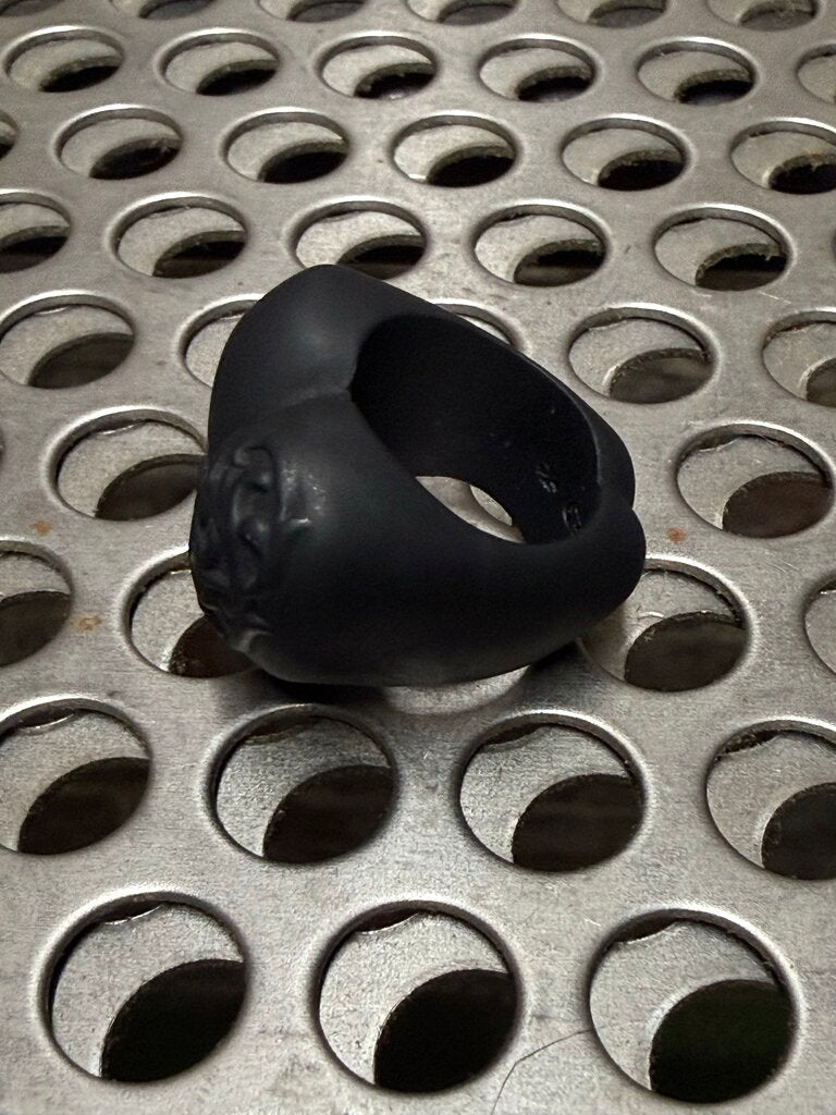 Chrome Hearts Heart Silicone Ring Black