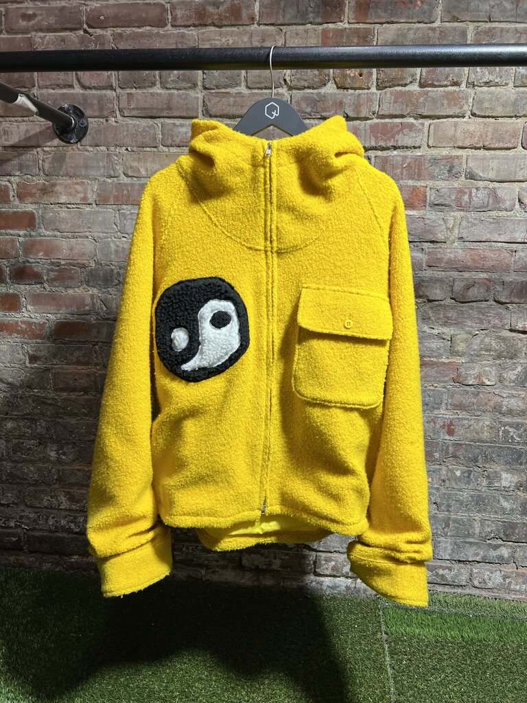 CPFM Fuzzy Balance Hoodie Yellow Sz. 4