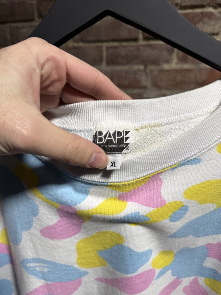 BAPE Cotton Candy Camo S/S Crewneck Sz. XL