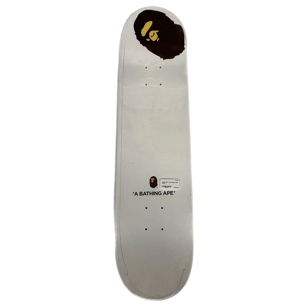BAPE ABC Camo Skate Deck White