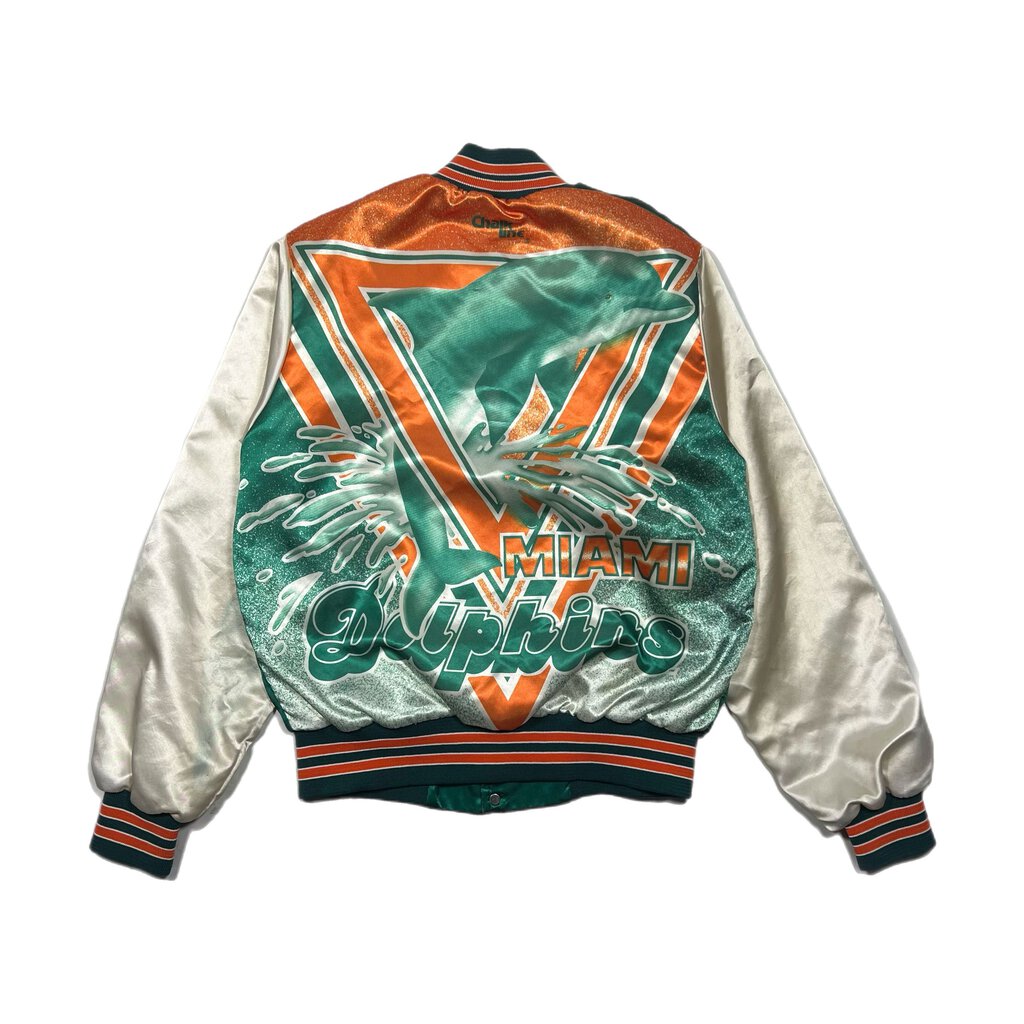 Vintage Marlins Satin Bomber Jacket Teal Sz. M