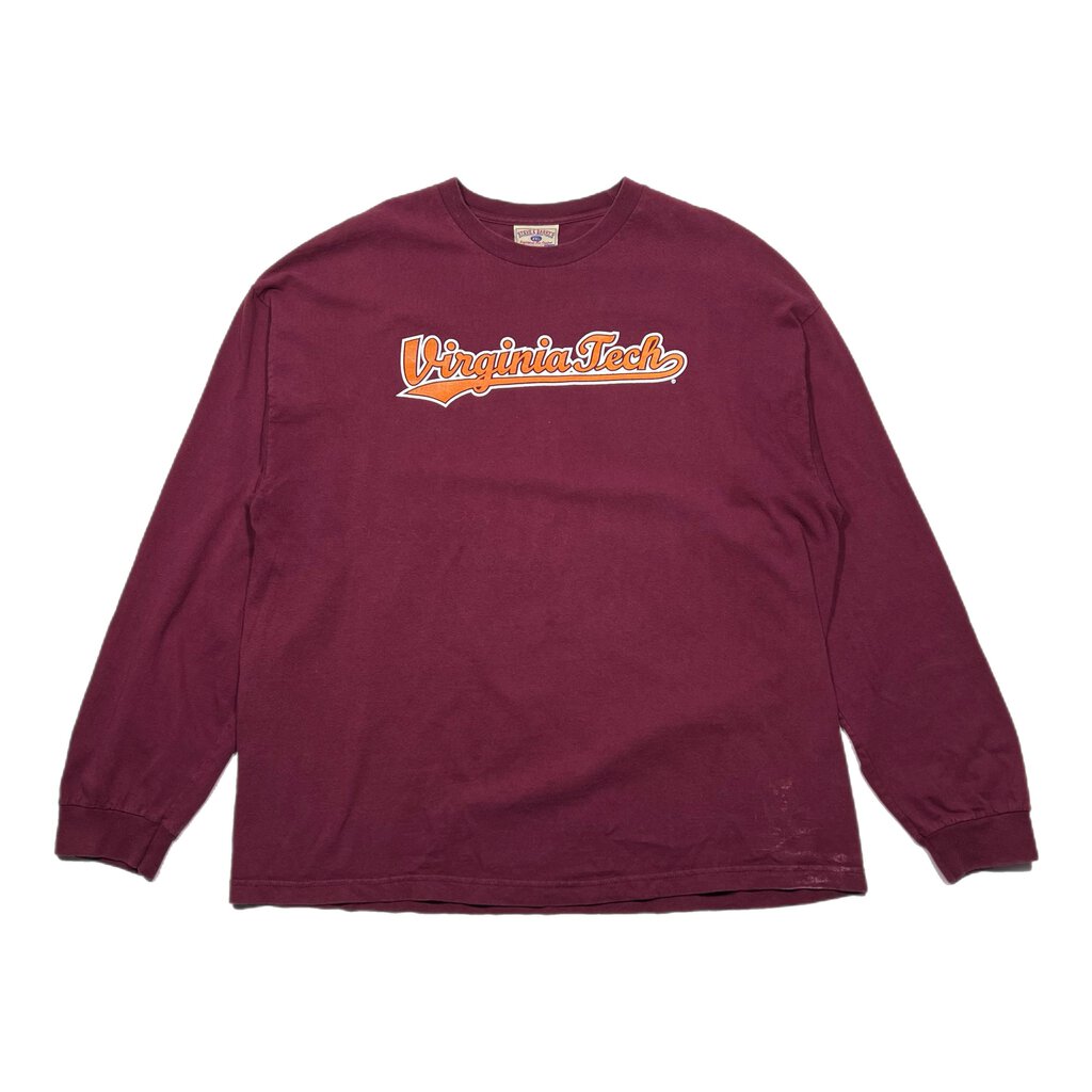 Vintage 90's Virginia Tech L/S Burgundy Sz. XXL
