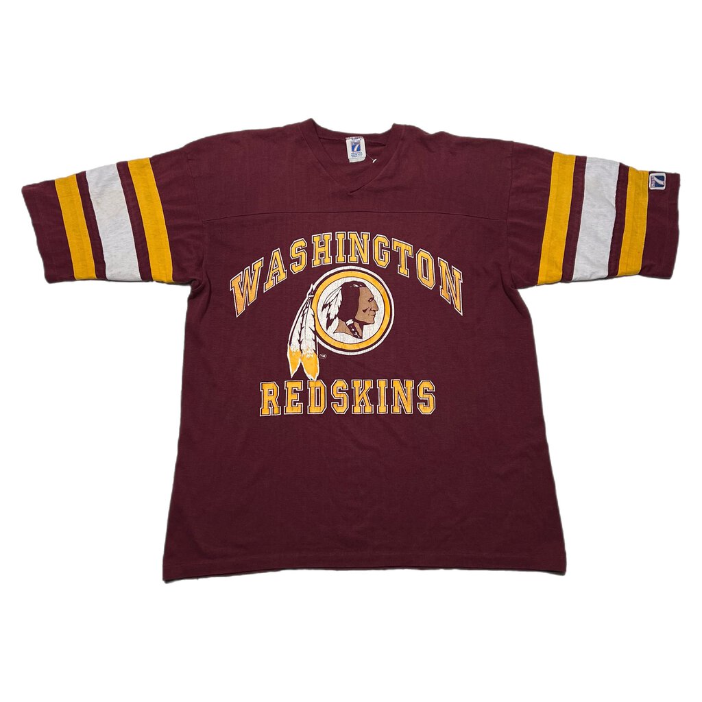 Vintage Redskins Football Tee Maroon Sz. L