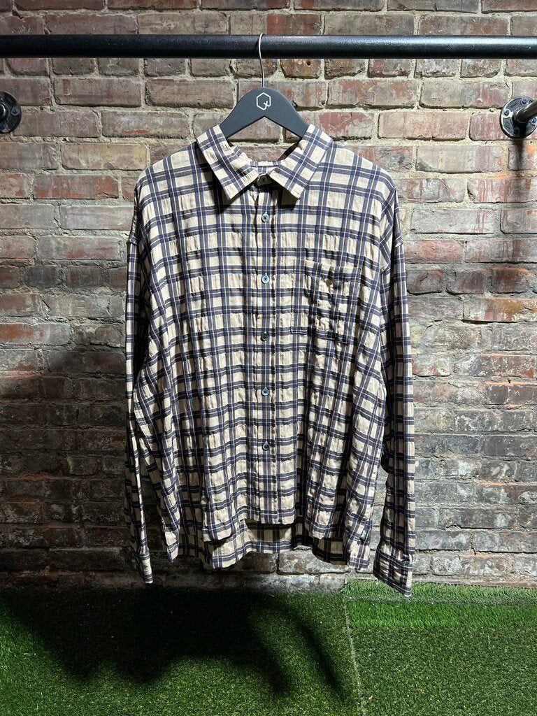 Stussy Sonorma Button Up Tan/Red Sz. L
