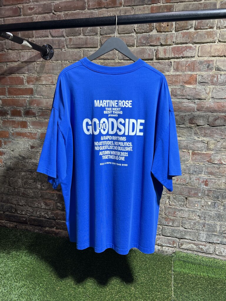 Martine Rose Goodside Tee Blue Sz. XL