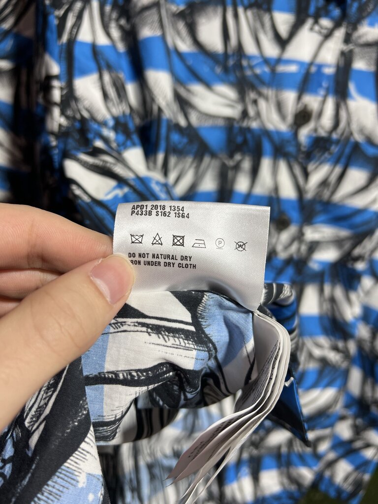 Prada Banana Stripe Button Up Sz. L
