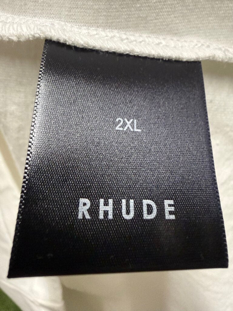 Rhude Tee White Neon Sz. XXL