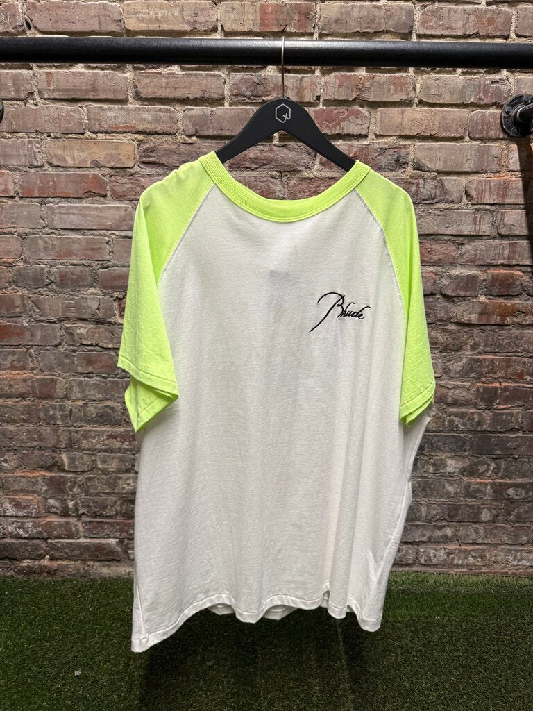 Rhude Tee White Neon Sz. XXL