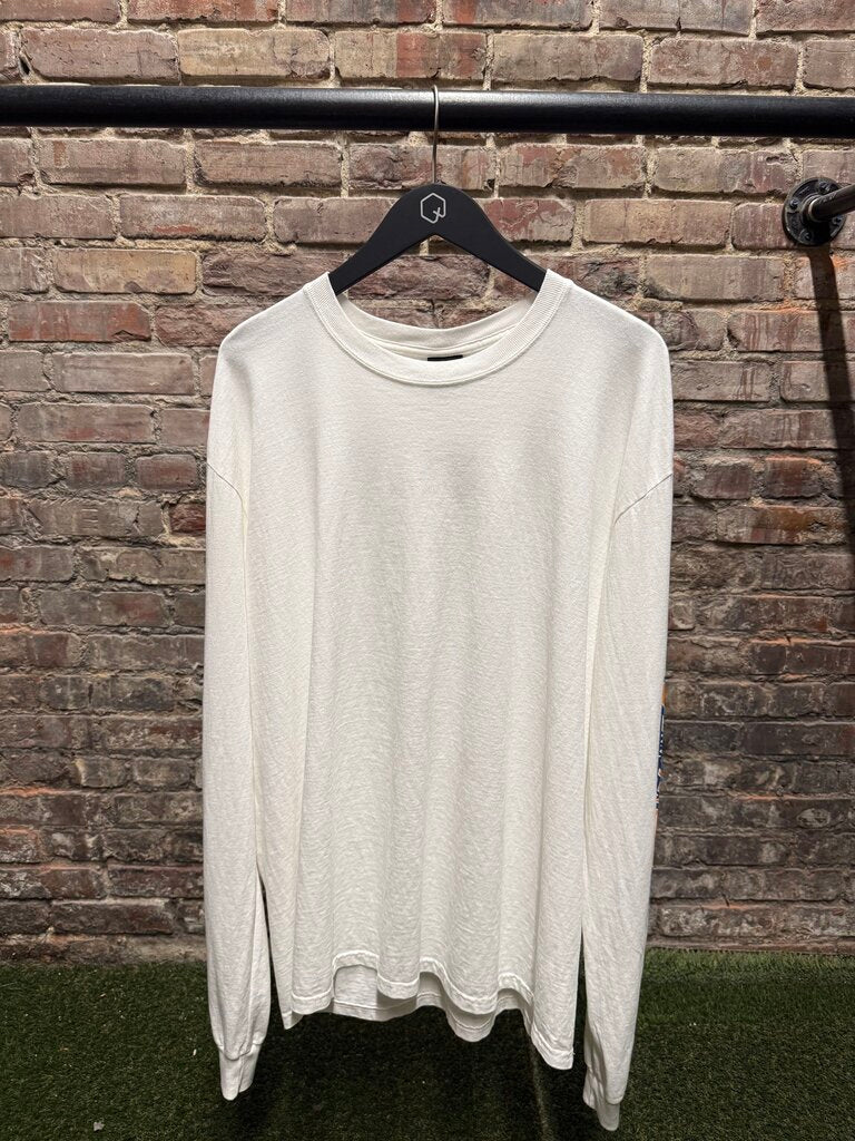 Stussy Surf Logo Elbow Longsleeve Cream Sz. XL