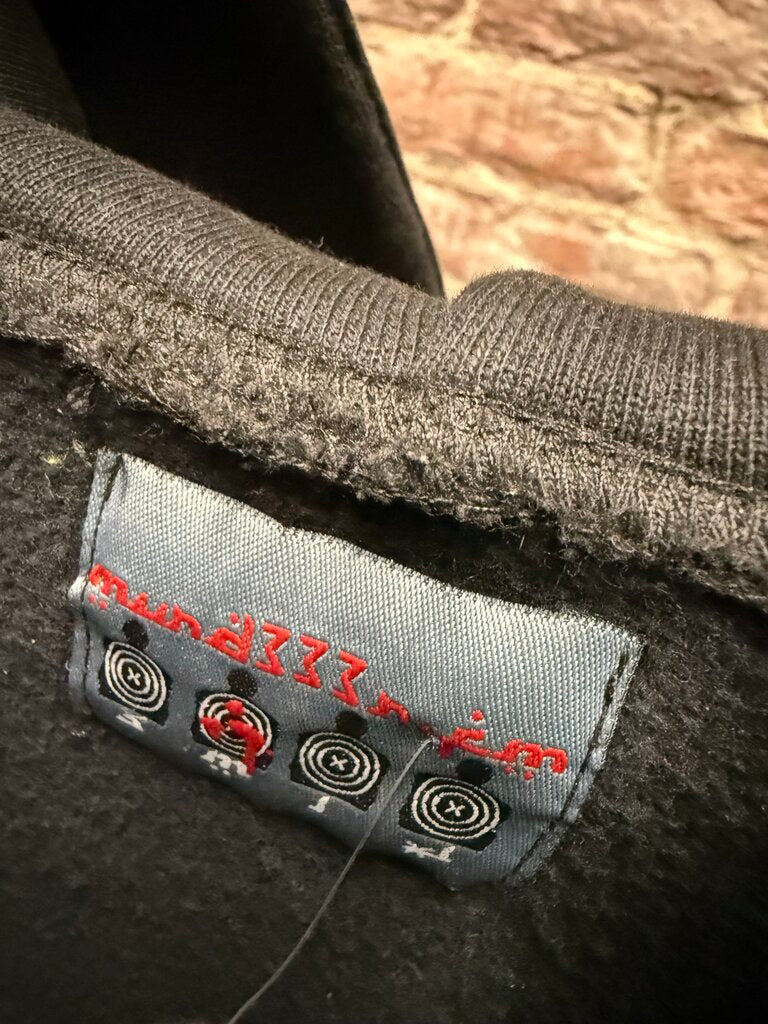 Murd333r FM Black Embroidered Hoodie Sz. M