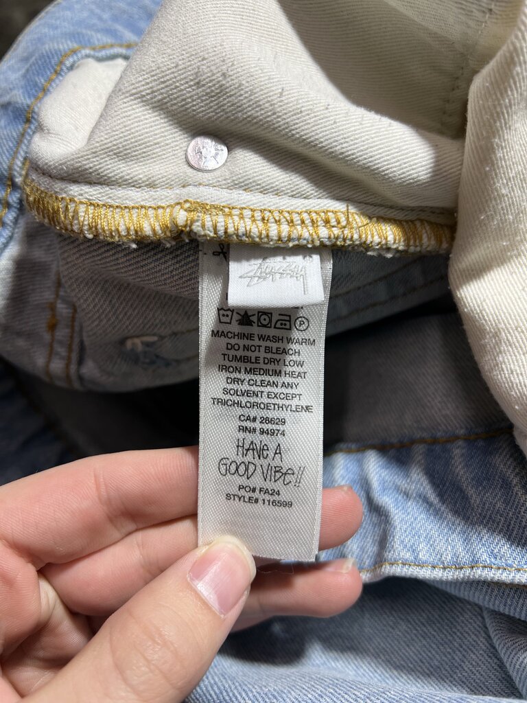 Stussy Light Wash Big OL Jeans Sz. 32