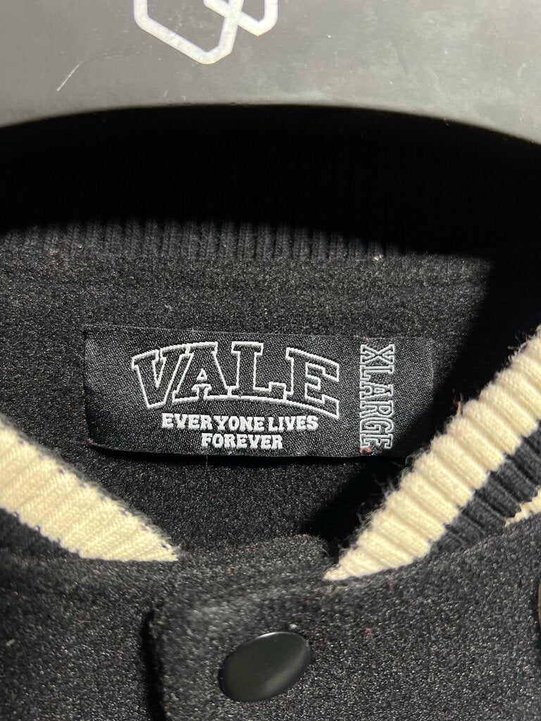Vale State Black Varsity Jacket Sz. XL