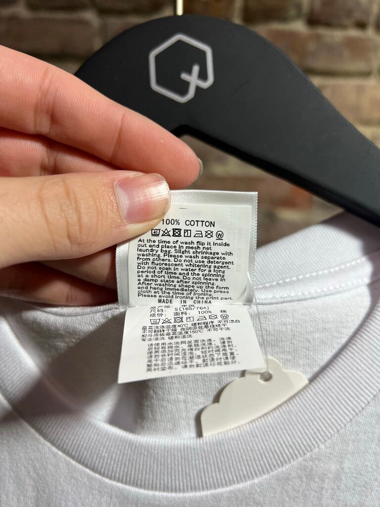 Bape Ape Head Gradient Multi Color White Tee Sz. S