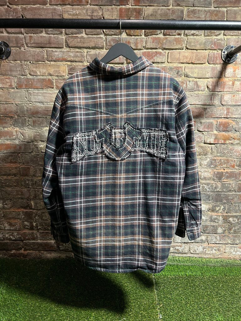 Supreme X True Religion Flannel Brown/Black Sz. L
