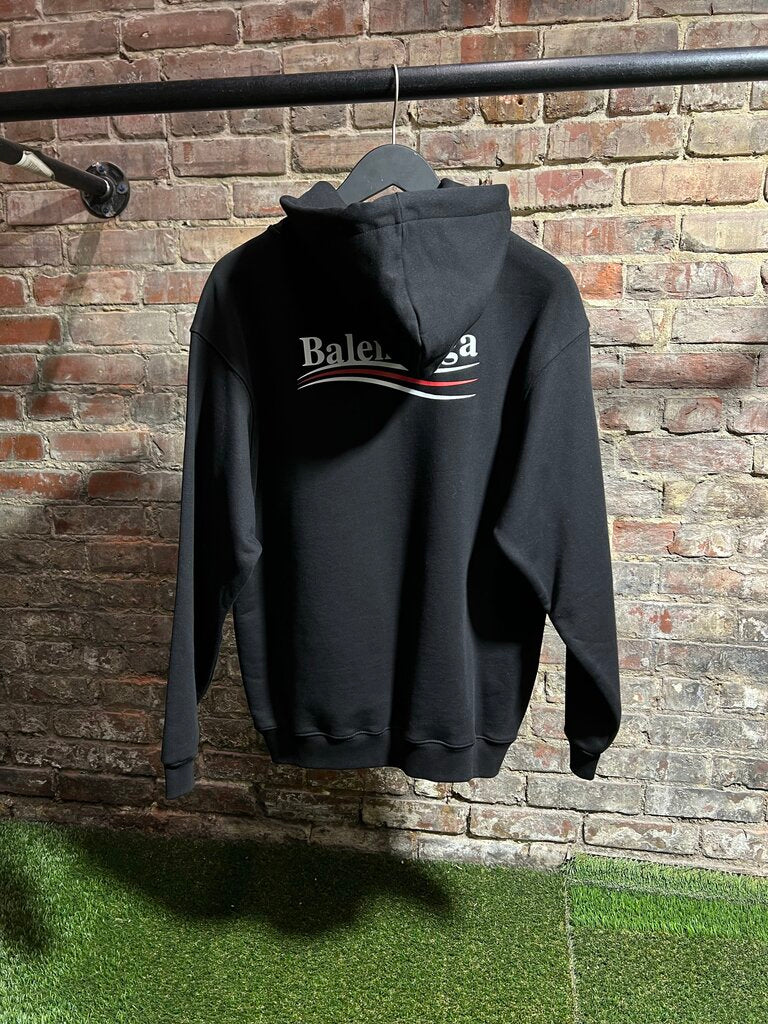 Balenciaga Campaign Hoodie Black Sz. XXS