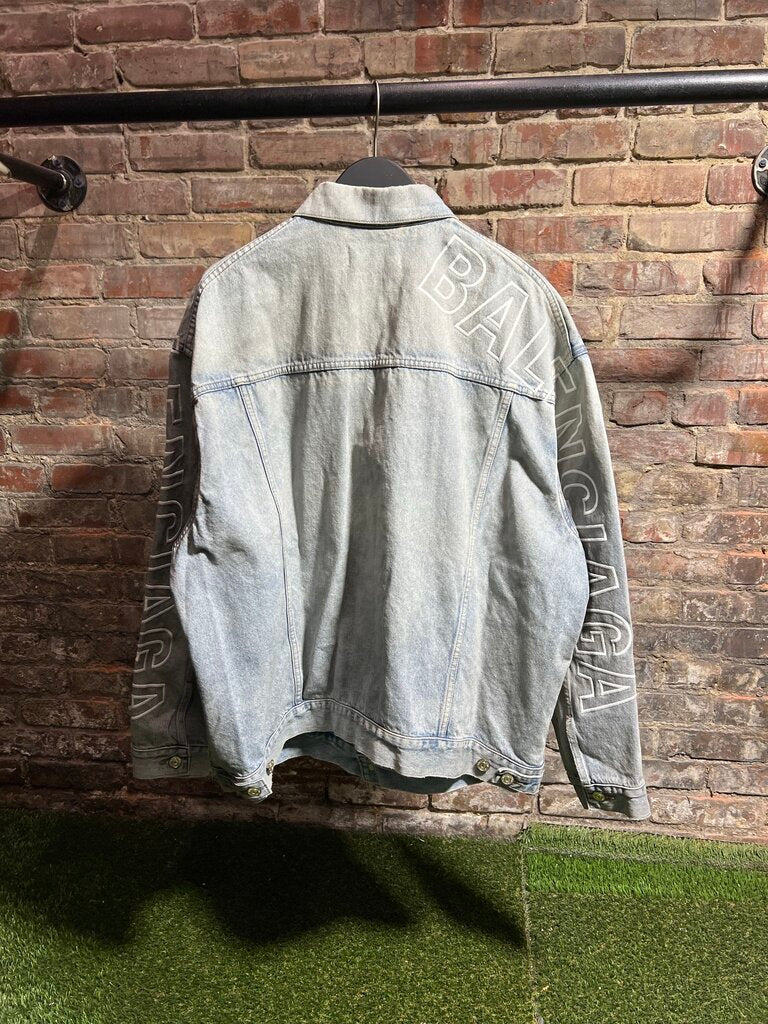 Balenciaga Denim Light Wash Jacket Sz. L