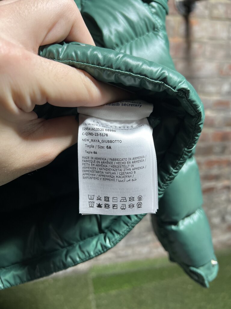 Moncler Mya Green Bubble jacket Sz. 6T
