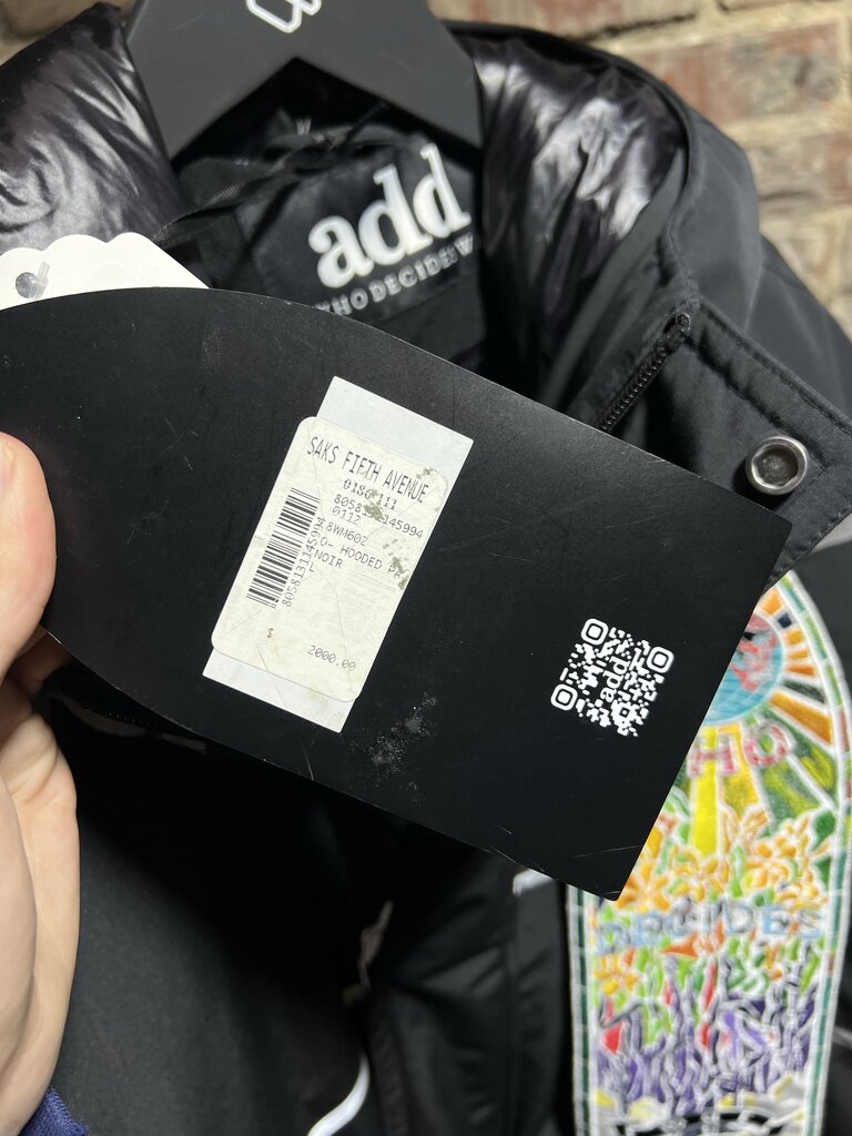 Who Decides War x Add Down Parka Sz. L