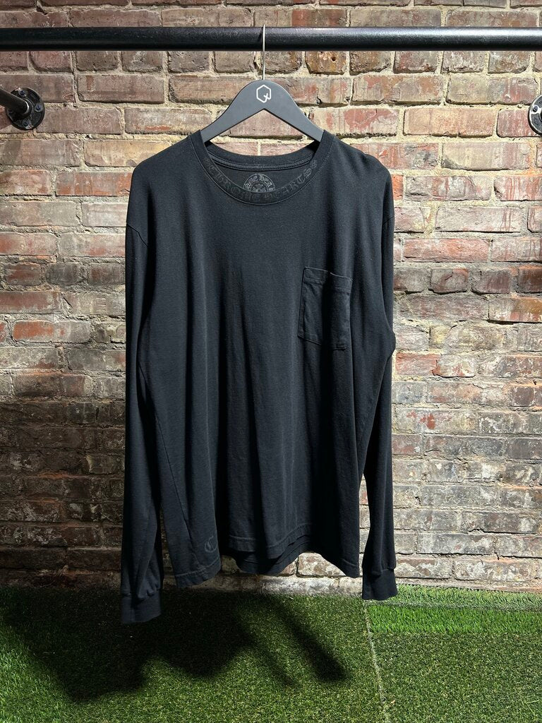 Chrome Hearts Neck Script L/S Black Sz. XL